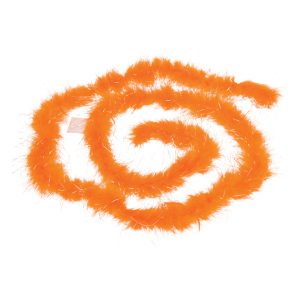 Oranje glitter boa - Topgiving